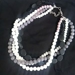 Funky multistrand neck lace